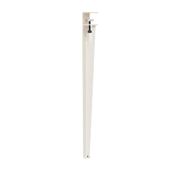 TipToe - Tisch- und Schreibtischbein H 75 cm, cream white