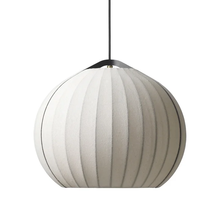 FDB Møbler - Hasmark U13 Hängeleuchte, Ø 39,1 cm, beige / schwarz