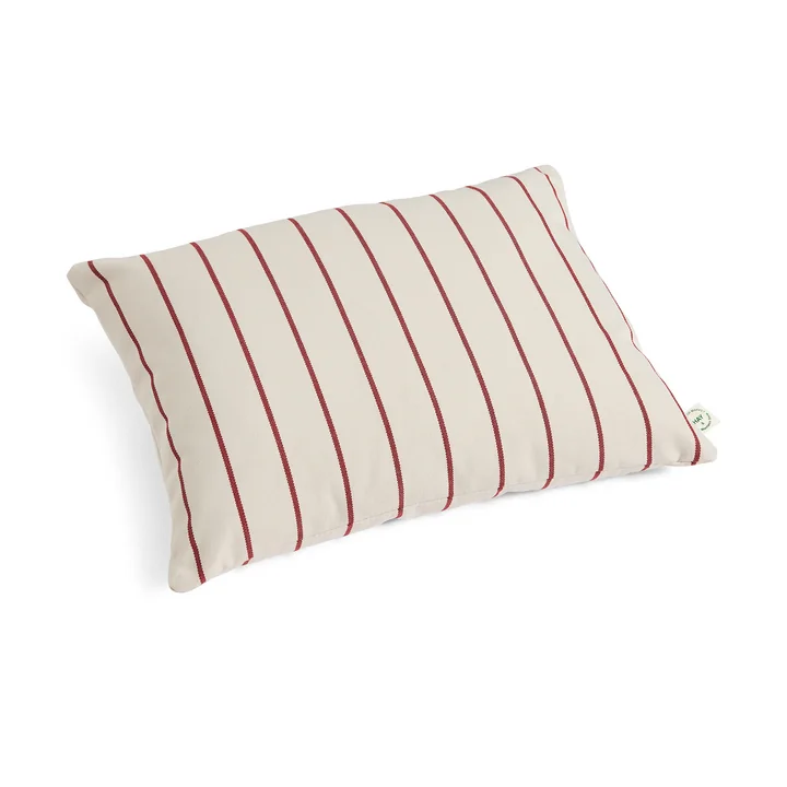 HAY - Outdoor Market Kissen 45 x 35 cm, beige mit roten Streifen