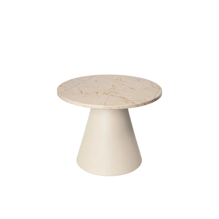 Broste Copenhagen - Miro Beistelltisch, Ø49 x H37 cm, beige