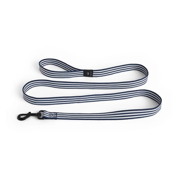 HAY - Dogs Hundeleine, M/L, blau / weiße Streifen