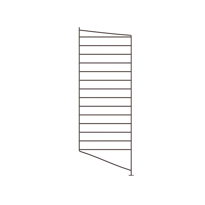 String - Bodenleiter für String Regal 85 x 30 cm, dunkelbraun