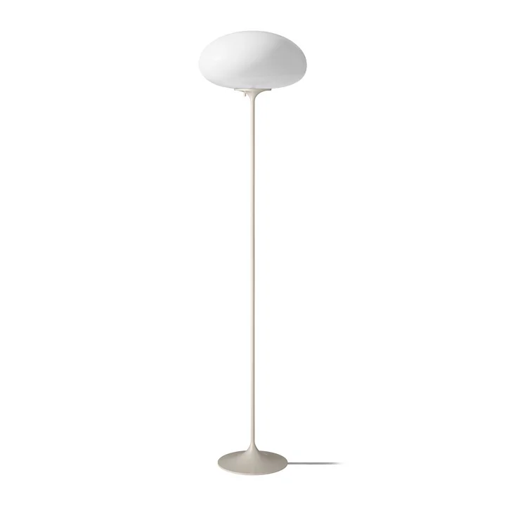 Gubi - Stemlite Stehleuchte H 150 cm, pebble grey / opal