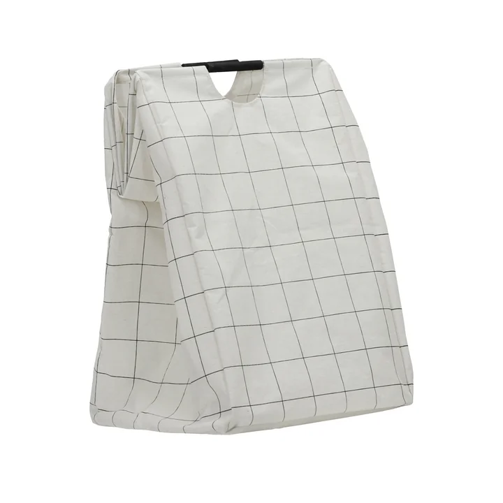 House Doctor - Squares Wäschesack, weiß