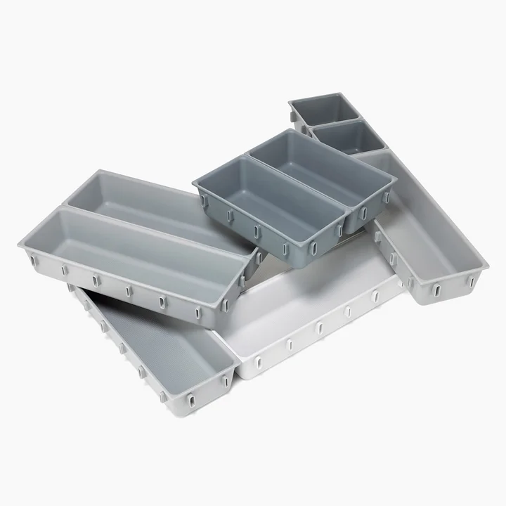 Joseph Joseph - Blox Schubladen Organizer Set 10-teilig, light stone