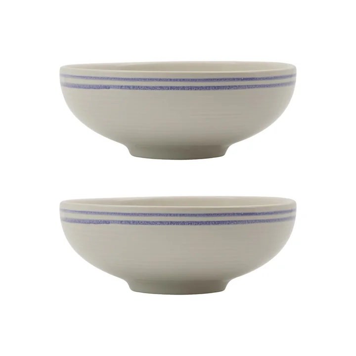 Nicolas Vahé - Bistro Schüssel Ø15,5 cm, blau / weiß (2er-Set)