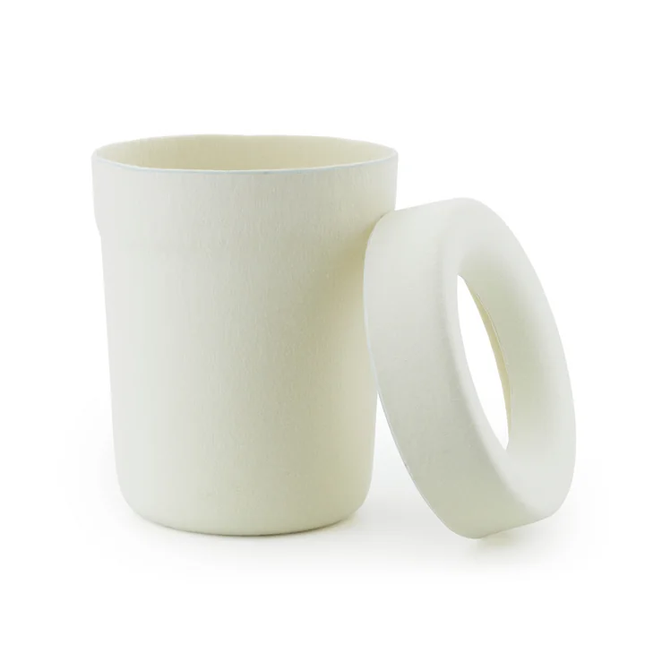 Normann Copenhagen - Hide Büroabfalleimer, cream