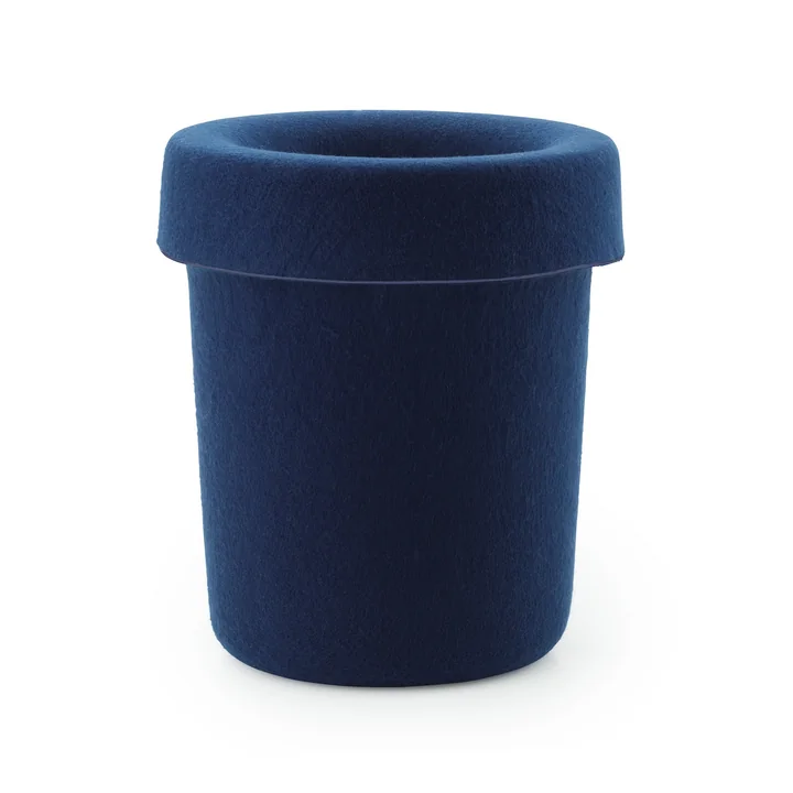 Normann Copenhagen - Hide Büroabfalleimer, dunkelblau
