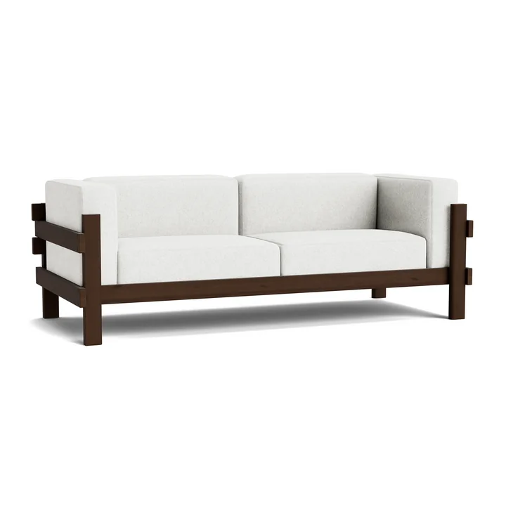 Normann Copenhagen - Kube 3-Sitzer Sofa, dunkelbraun / Hallingdal 110
