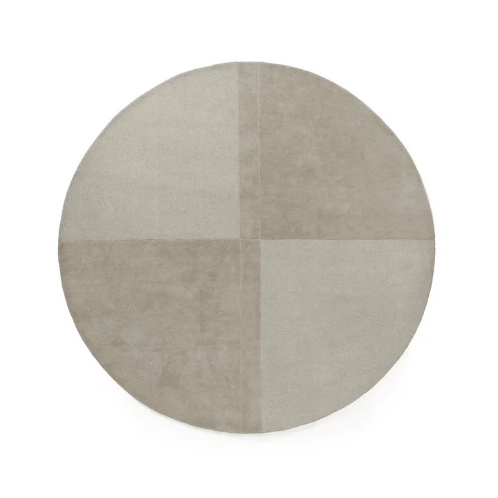 Normann Copenhagen - Level Teppich, Ø 280 cm, warm grey