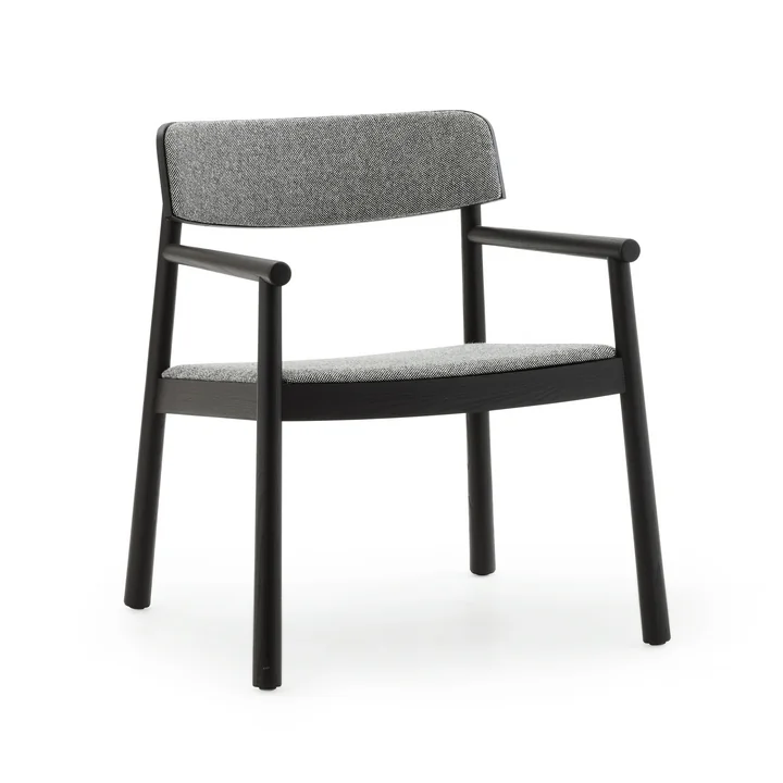 Normann Copenhagen - Timb Lounge Armlehnstuhl, schwarz / Hallingdal 166