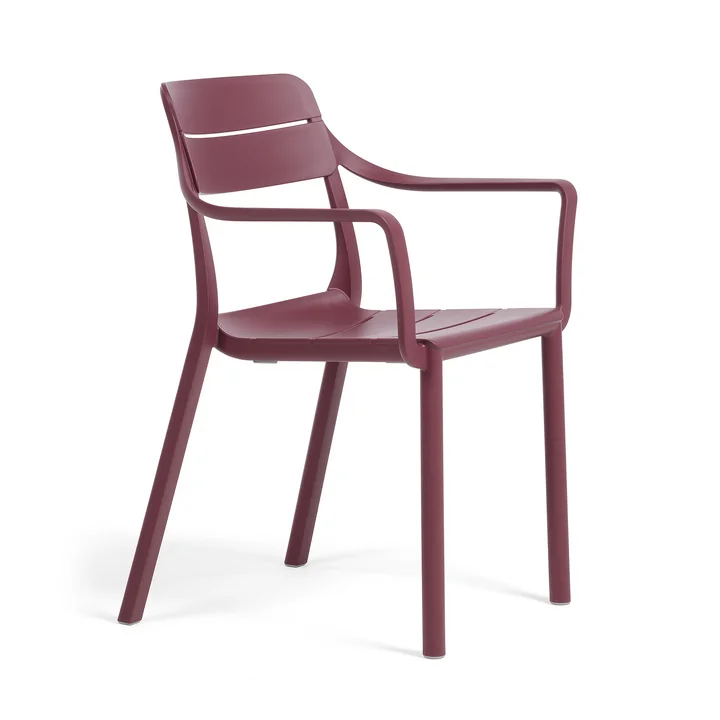 Cassia Armlehnstuhl, borgogna