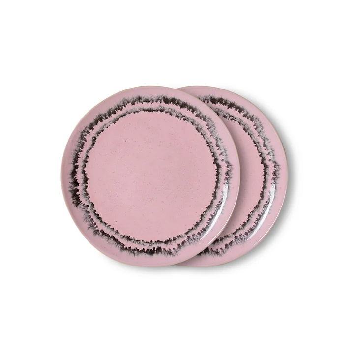 HKLiving - 70's Dessertteller, Ø 17,5 cm, bubble (2er-Set)