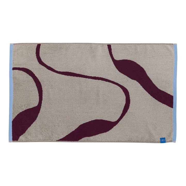 Mette Ditmer - Nova Arte Badematte 50 x 80 cm, wein / sand