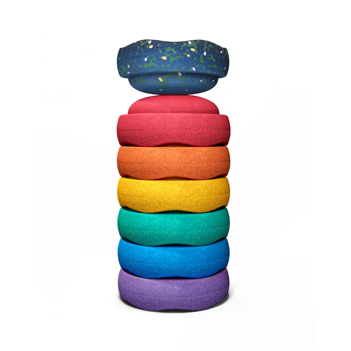 Stapelstein® - Original Mini, Spring Special rainbow classic (7er-Set)