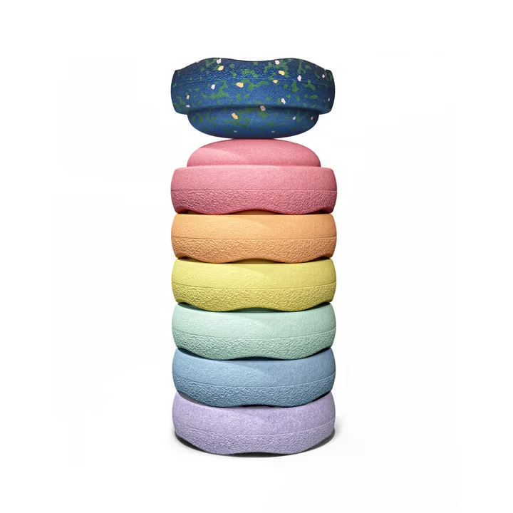 Stapelstein® - Original Mini, Spring Special rainbow pastel (7er-Set)