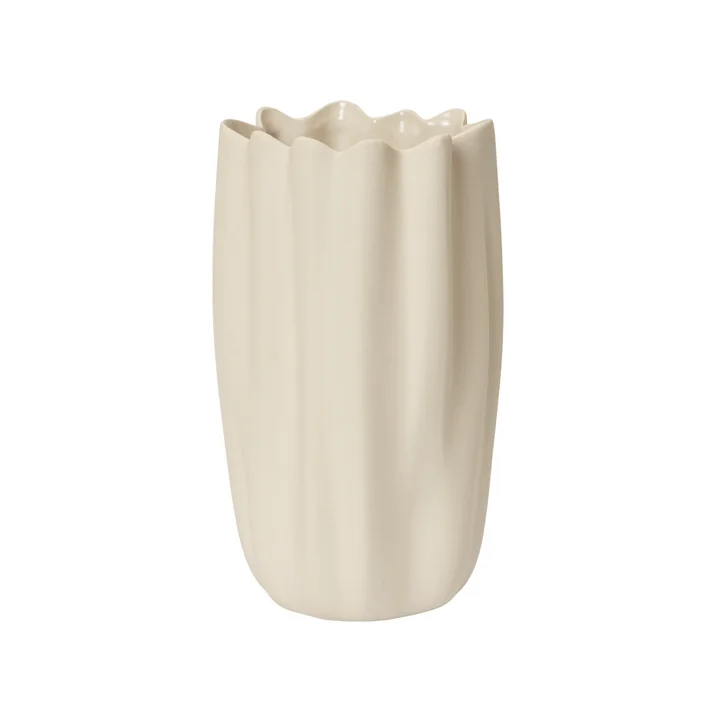 Ferm Living - Nium Vase, H23 cm, off white