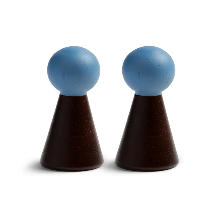 &klevering - Halma Garderobenhaken (2er-Set), burgundy / blau