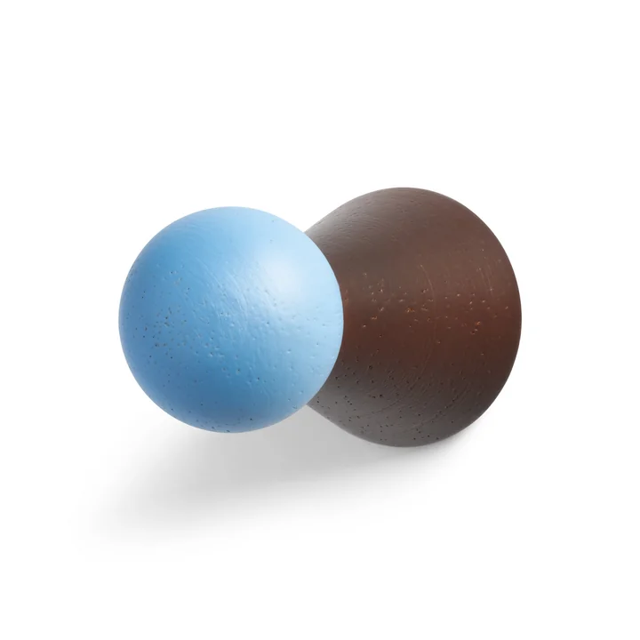 &klevering - Halma Garderobenhaken, burgundy / blau