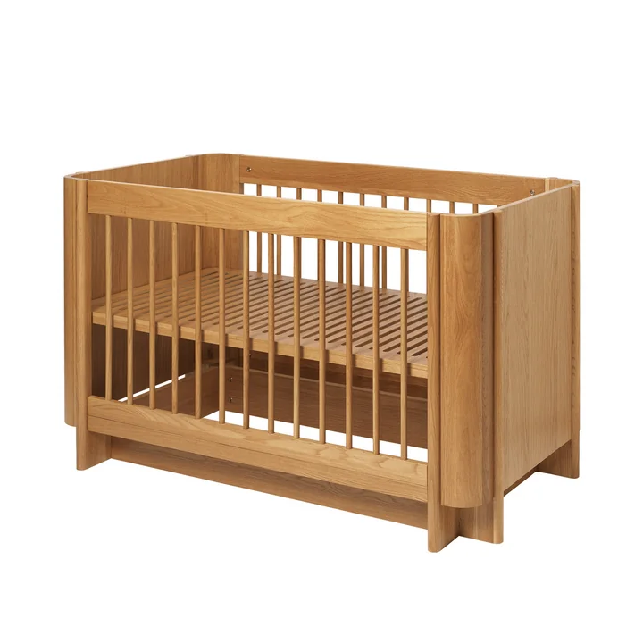 Ferm Living - Tilu Babybett, 68 x 129 cm, Eiche natur