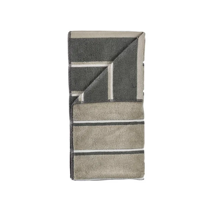 Zone Denmark - Handtuch Sauna, 50x100, Eucalyptus/Olive Green/Soft Grey