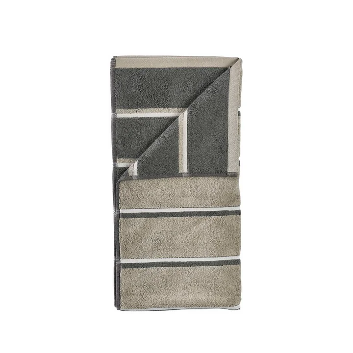 Zone Denmark - Badehandtuch Sauna, 70x140, Eucalypus/Olive Green/Soft Grey