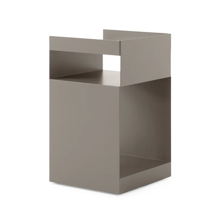 &Tradition - Rotate Beistelltisch SC73, 59 x 35 cm, Stahl, grau-beige (Exklusive Edition)