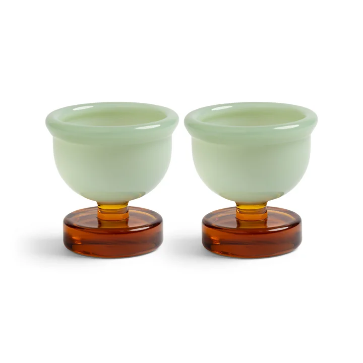 &klevering - Cantine Eierbecher, amber (2er-Set)