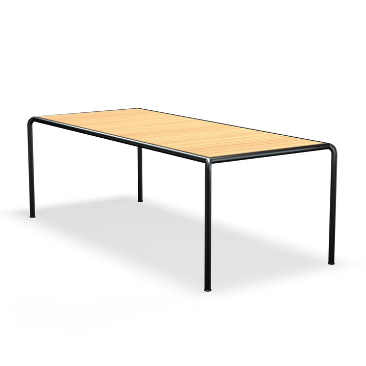 HOUE - AVANTI Outdoor Esstisch, 222 x 98 cm, Kiefer / schwarz