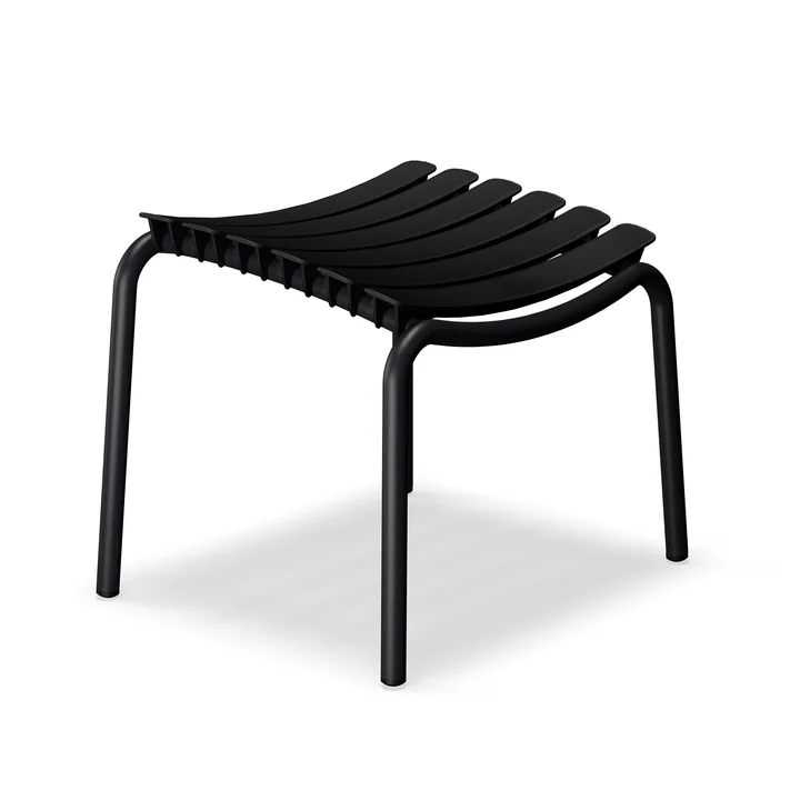 HOUE - ReCLIPS Outdoor Fußhocker, schwarz
