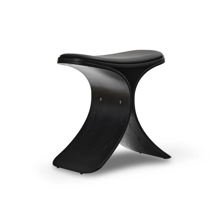 Gejst - Luno Hocker Black Oak/Black Leather