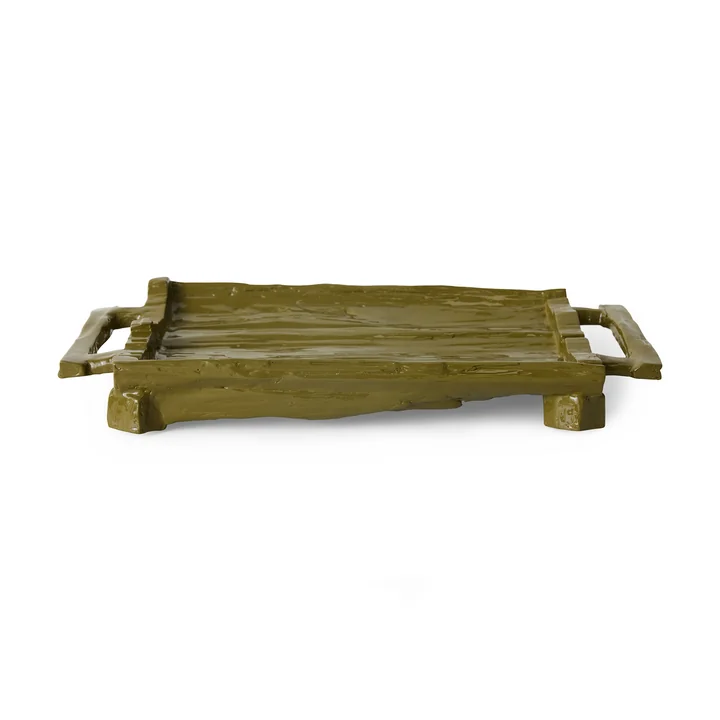 HKliving - Tablett, 53 x 25 cm, moss
