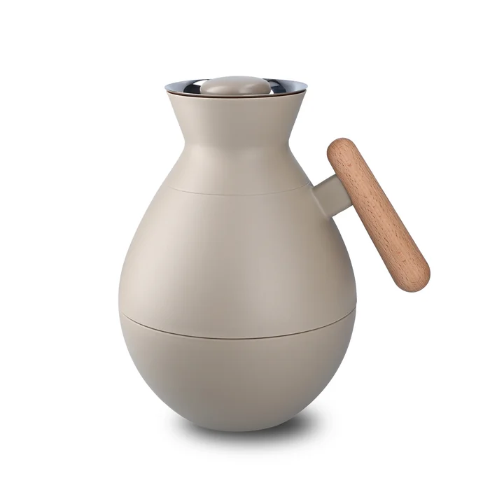 Stay warm Isolierkanne rund, 1,0 l, sand