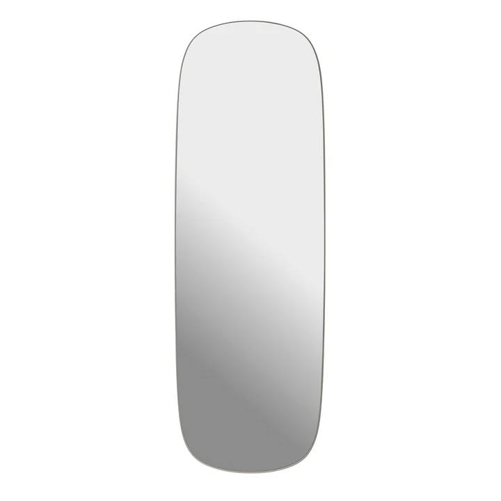 Muuto - Framed Mirror, 150 x 50 cm, grau / Klarglas