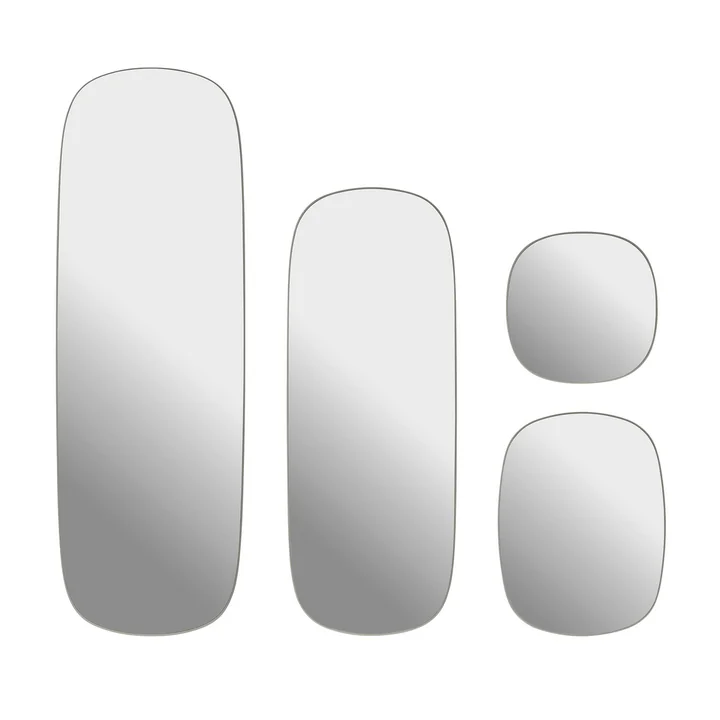 Muuto - Framed Mirror, Gruppe, grau