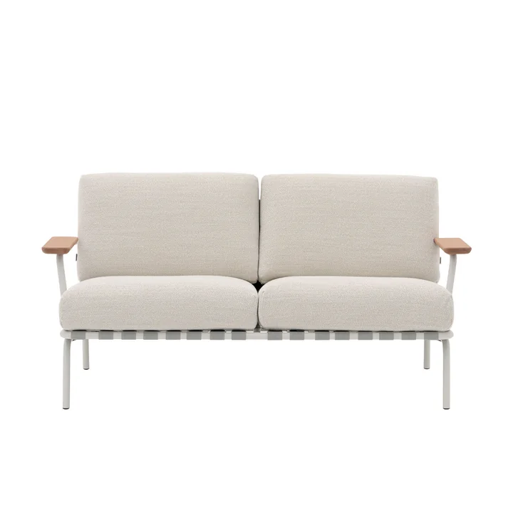 Settle Outdoor 2-Sitzer Sofa, grau / grau (Stoff Laze 1)
