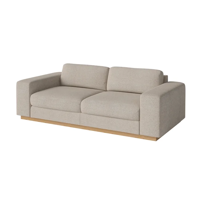 Bolia - Sepia 2,5-Sitzer Sofa, Eiche geölt / Memory beige