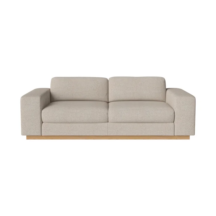 Bolia - Sepia 2,5-Sitzer Sofa, Eiche geölt / Memory beige