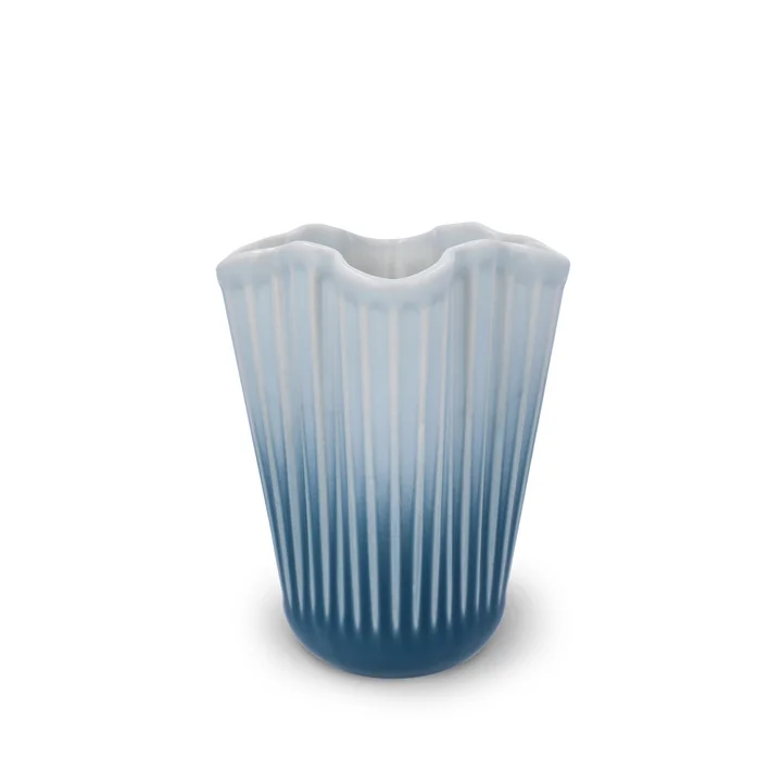 Kähler Design - Hammershøi Unfold Vase, H 16,5 cm, blau