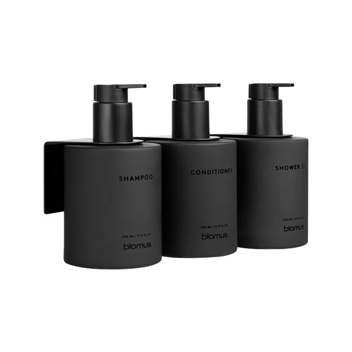 Blomus - Kirei Glasflaschen Set, 3x 350 ml, smoke (zum Kleben)