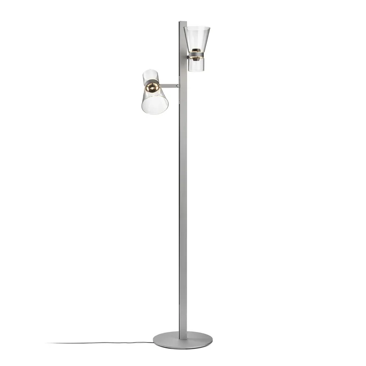 Flos - Nocturne Stehleuchte F2 Kegel, silber