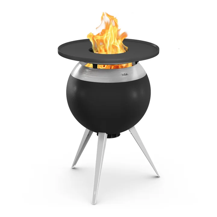 MOON 55 Plancha-Grillset hoch, Edelstahl / schwarz