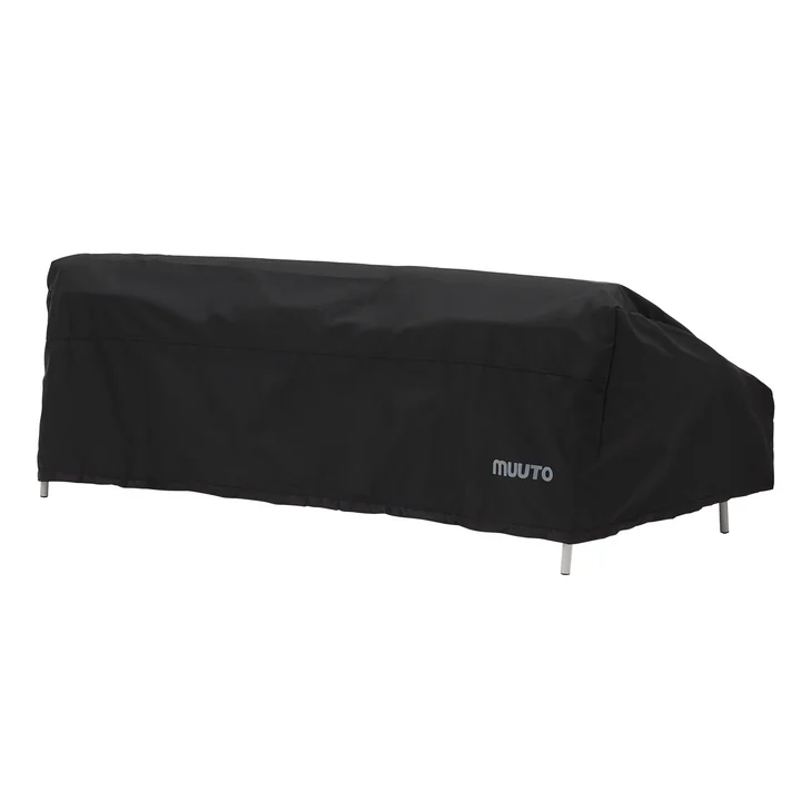 Settle Outdoor 3-Sitzer Sofa Cover, schwarz von Muuto
