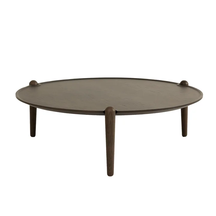 Design House Stockholm - Aria Beistelltisch low, Ø 90 x 30 cm, Eiche dunkel
