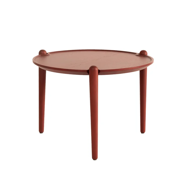 Design House Stockholm - Aria Beistelltisch low, Ø 50 x 37 cm, rot