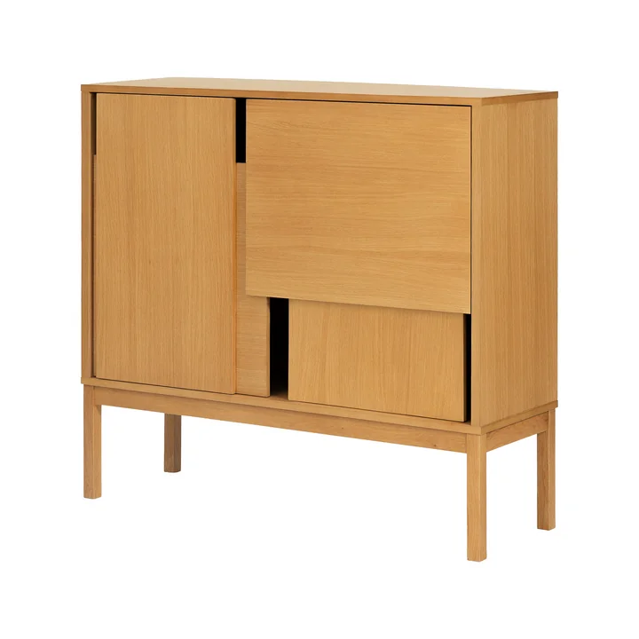 Layer Sideboard mit Beinen, Eiche