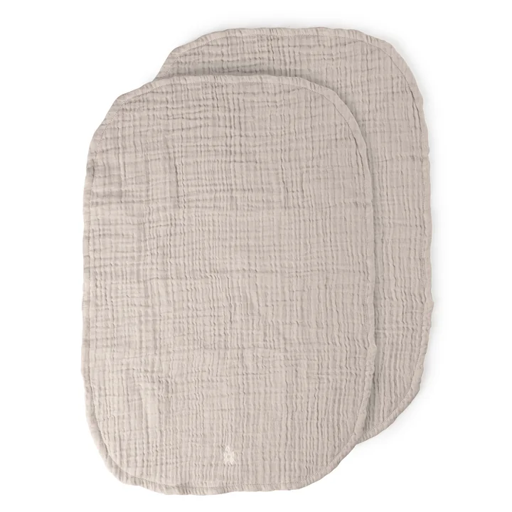 Sebra - Wickelunterlage aus Musselin 6-lagig, beige (2er-Set)