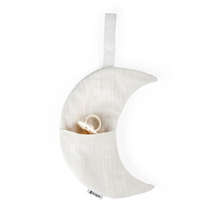 Sebra - Bett-Tasche, Mond, creamy white