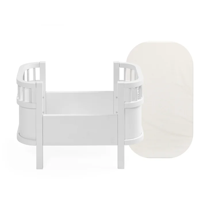 Sebra - Puppenbett und Matratze, weiß