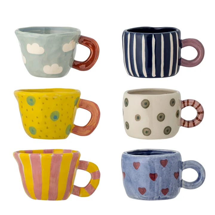 Bloomingville - Nini Tasse, Multipack, multi (6er-Set)